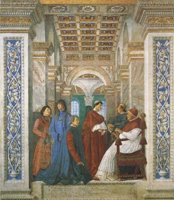 Melozzo da Forli Sixtus IV,his Nephews and his Librarian Palatina (mk08)